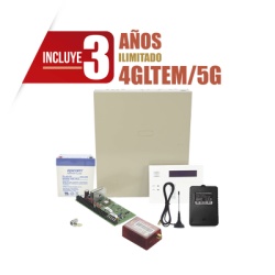 HONEYWELL HOME RESIDEO VISTA48MN01/60RF3Y Kit de panel de intrusión / 8 zonas cableadas + 40 inalámbricas / comunicador 4G LTE-M/5G MN01LTEM / gabinete y teclado incluidos / 3 años de datos ilimitados