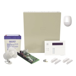 HONEYWELL HOME RESIDEO VISTA48WIRES/6160RF Panel de alarma VISTA-48LA / Detector DS-PDP18-EG2(P) / 2 contactos SF2031 / Sirena SF520A 15W / Batería 12V 4.5Ah