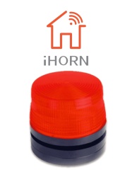 HORN LGH109002 IHORN HC-05-LED - Estrobo Color Rojo / 90 Destellos por minuto compatible con paneles IHORN / RISCO / DSC / BOSCH .