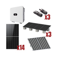 HUAWEI FUSIONSOLAR SUN20008KLKIT Kit Solar Interconexion / 8kW 220Vca / Inversor HUAWEI/ Montaje Incluido