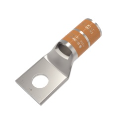 HUBBELL BURNDY HUB-YA-27L Zapata Terminal de Compresion de Barril Corto para Tornillo de 1/2" y Calibre 3/0 AWG.