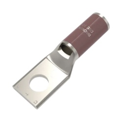 HUBBELL BURNDY HUB-YA2-CL4-BOX Zapata Terminal de Compresion BURNDY Canon Corto para Tornillo de 3/8" y Calibre 2 AWG.