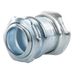HUBBELL HUB-2903 Conector Recto Compresion de Acero Galvanizado para Pared Delgada de 3/4" . - Img 3