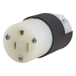 HUBBELL HUB-HBL-5269-C Conector Entrada Recta/ 15A 125V/ 2 Polos 3 Hilos/ Nema 5-15R/ Grado Industrial- Comercial.