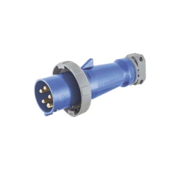 HUBBELL HUB-HBL-530-P9W Clavija industrial de 30 A / 120/208 V CA / 4 Polos 5 Hilos / IP67.