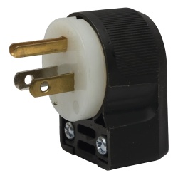HUBBELL HUB-HBL5266CA Clavija Entrada Recta en Angulo/ 15A 125V/ 2 Polos 3 Hilos/ Nema 5-15P/ Grado Industrial- Comercial.