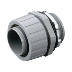 HUBBELL HUB-P100-NGYA Conector Recto de Nylon de 1" para Tuberia Liquidtight Polytuff.