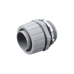 HUBBELL HUB-P150-NGY Conector Recto de Nylon de 1 1/2" para Tuberia Liquidtight Polytuff.