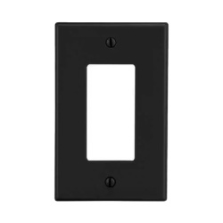 HUBBELL HUB-P26-BK Tapa para Contacto Duplex Color Negro.