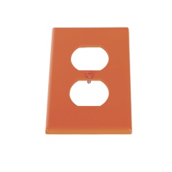 HUBBELL HUB-P80R Tapa para Contacto Duplex Color naranja. - Img 2