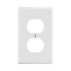 HUBBELL HUB-P8W Tapa para Contacto Duplex Color Blanco.