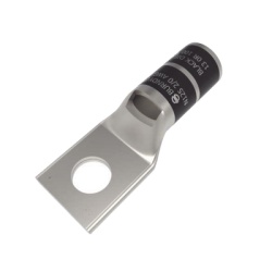 HUBBELL HUB-YA26-L6 Zapata Terminal Tipo Compresion de Cobre Electrolitico Estanado de Barril Corto para Tornillo de 1/2" y Cable 2/0 AWG.