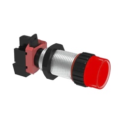 HUBBELL KILLARK HUB-GZB-3R4 Luz Piloto Roja con Portalamparas 24 V AC/CD / Longitud 40 mm (1.57 pulgadas) / 3/4 NPSM