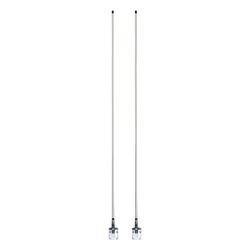 HUSTLER F-61W Antena Movil Doble para Rango de Frecuencia de Banda Civil (CB) 26.960 - 27.400 MHz.