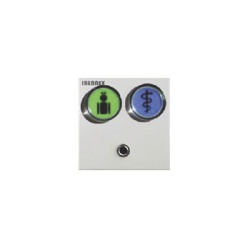 IBERNEX NX0591/GB MODULO DE 2 BOTONES ILUMINADOS (VERDE Y AZUL) CON JACK DE 3 5MM PARA PULSADORES NX0871 Y NX0881 Y LECTOR RFID 125KHz INTEGRADO (4). CONEXION BUS RS485