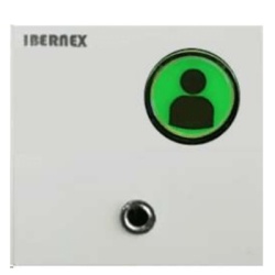 IBERNEX NX0591G Modulo de 1 boton para empotrar con conexion Jack para pulsadores de cama NX0881 CON LECTOR RFID y senalizacion acustica