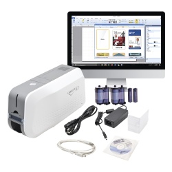 IDP SMART51SK Kit de Impresora tarjetas de PVC / Puede Crecer a Laminador/ Una Cara / Incluye: 2 x Ribbon a Color 100 Tarjetas PVC Kit de Limpieza Software
