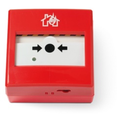 INIM ELECTRONICS EC0020 Pulsador Antiincendio Restablecible / Direccionamiento Automatico EN 54-11 / EN 54-17 / Autodireccionamiento Serie / Aislador Cortocircuito / LED Multicolor / 240 Direcciones