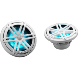 JL AUDIO 10-03069-00 Bocinas Náuticas / 7.7" / Coaxial / 70 W RMS / LED RGB / Rejilla Deportiva Blanca / 4 Ω / Respuesta 45 Hz-25 kHz / Polipropileno Relleno de Mica / Tweeter de Cúpula de Seda