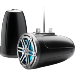 JL AUDIO 10-03268-00 Bocina Cerrada para Torre / 7.7 in (196 mm) / Coaxial Cerrado / LED RGB / Rejilla Deportiva Gris / 70 W RMS / 4 Ω / 55 Hz-25 kHz / Sensibilidad 90.5 dB