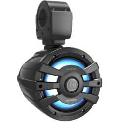 JVC KENWOOD XM77TBL Altavoz de Torre de 100W RMS / Cono de Mica PP 7.7" / Respuesta de Frecuencia 60Hz-20kHz / Sensibilidad 87.5 dB/1W at 1m / IPX6 / Control RGB con 21 Colores y 21 Modos / Incluye Go