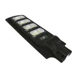 JWJ JALP-SOL-01-160 Luminaria con Panel Solar y Sensor de Movimiento de 160 W/ Luz fria 6 500 K/ Dimensiones 720 x 240 mm / Angulo de Luz 120°.