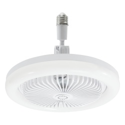 JWJ JLV-0112 Ventilador de Techo con Luminario LED de 110 V CA 50/60 Hz / 40 W / 3 Tonos de Luz (6500 - 4 000 - 2 700 K) / Diametro 250 mm / 3 Velocidades / Dimeable.