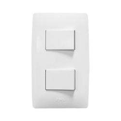 JWJ JTL-B72-40 Apagador Escalera Doble de 127 V~60 Hz 10 A/ Color Blanco.
