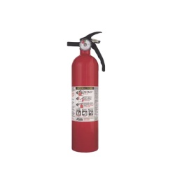 KIDDE FA110 Extintor desechable multiproposito de polvo quimico seco para fuegos clase A B y C con soporte de correa plastico paquete de 6 piezas de 2.5 lb