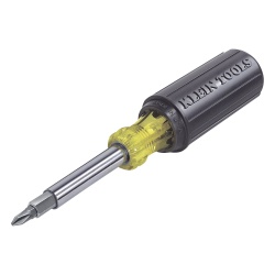 KLEIN TOOLS 32500-12CS-SEN Desarmador Multipunta 11 en 1 con Puntas Phillips Ranuradas Cuadradas y Torx.
