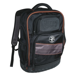 KLEIN TOOLS 55439BPTB Mochila para herramientas y computadora portatil Tradesman Pro? en poliester negro con 25 bolsillos (No incluye herramientas).
