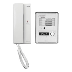 KOCOM KDP-601A1M/MS2D Kit de audio portero con un auricular (expandible hasta 3 auriculares)