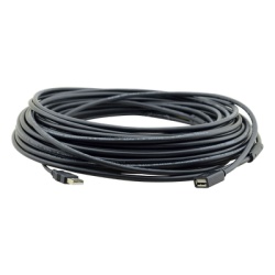 KRAMER CA-UAM/UAF-35 Cable Extensor Activo USB 10.70 mts | USB 2.0 Alta Velocidad 480 Mbps | Alimentacion por Bus | Sin Drivers | Hubs Integrados 1-2 Tiers