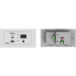 KRAMER WP-SW2-EN7 Codificador AVoIP Wall Plate | 4K60 4:2:0 HDR10 | Red 1G | Entradas HDMI y USB-C | PoE | Control Web y API | Puerta de enlace RS232 y CEC