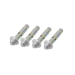 LINKEDPRO BY EPCOM BARREN-ANCLA Kit de 4 Piezas de Taquete Tipo Barrenancla con Tornillo de 3/8" X 3" con Taquete de 1/2".