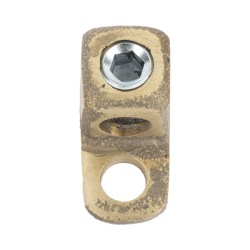 LINKEDPRO BY EPCOM LP-CB-250 Conector Bornes 1/2" / Cable 1/0 AWG-250 MCM / Bronce 100% / Baja Resistencia / Sin Soldadura Exotermica