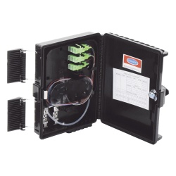 LINKEDPRO BY EPCOM LP-FAT08 Cierre de Empalme para 24 Fusiones de Fibra Optica Interior/Exterior con 8 Acopladores SC/APC y Splitter 1x8 SC/APC Incluido IP65