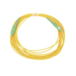 LINKEDPRO BY EPCOM LP-FO-SCA-SCA-05 Jumper de Fibra Optica Monomodo SC/APC - SC/APC Simplex Color Amarillo 5 Metros (16.40 Pies)