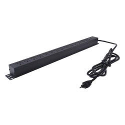 LINKEDPRO BY EPCOM LP-PDU-14C-125V Unidad de Distribucion de Energia (PDU) / 14 Tomas / 125 V / Montaje Vertical / Cable 1.90 m (6.2 ft) / Gabinete 650 mm (25.6 in) de Ancho