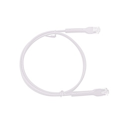 LINKEDPRO BY EPCOM LP-PSLIM-A020WH Mini Patch Cord Cat6A Ultra Slim 20 cm (7.87 Pulgadas) Blanco ? Ahorra Espacio sin Organizadores con Bota Flexible