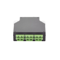 LINKEDPRO BY EPCOM LP-RDSCASM Distribuidor de Fibra Optica para Riel Din 6 Acopladores SC/APC Duplex Monomodo con Charola de Empalme