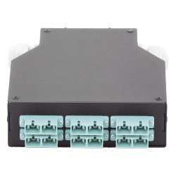 LINKEDPRO BY EPCOM LP-RDSCUMM Distribuidor de Fibra Optica para Riel Din 6 Acopladores SC/UPC Multimodo con Charola de Empalme