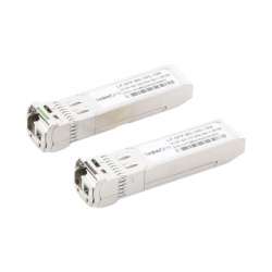 LINKEDPRO BY EPCOM LP-SFP-BD-10G-10 Transceptores Opticos Bidireccionales SFP+ (Mini-Gbic) / Monomodo 1270 & 1330 nm / 10 Gbps / 10GBASE-BX / Conector LC/UPC Simplex / DDM / Hasta 10 km / 2 Piezas