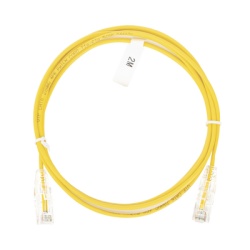 LINKEDPRO BY EPCOM LP-UT6-200-YE-28 Cable de Parcheo Slim UTP Cat6 - 2 Metros (6.56 Pies) Amarillo Diametro Reducido (28 AWG)