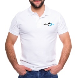 LINKEDPRO BY EPCOM PLALPWL Playera Tipo Polo Color Blanco LinkedPRO