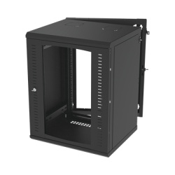 LINKEDPRO BY EPCOM SR-1916-GAP-V4 Gabinete Abatible de Pared (Con Marco Trasero) con Rack 19" de 16 Unidades. Ventana de Cristal Templado.
