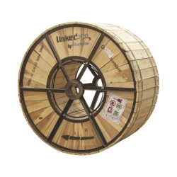 LINKEDPRO BY FIBERHOME OC-ADSS-36C-S100/4KM Carrete de 4 km de Fibra Optica Aerea (ADSS) G.652D Monomodo de 36 Hilos Exterior Span 100 Loose Tube