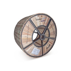 LINKEDPRO BY FIBERHOME OC-ADSS-ARMD-06C/4KM Carrete de 4 km de Fibra Optica (ADSS) G.652D Armada Anti roedor Dielectrica Monomodo 6 Hilos Span 200 (Para instalaciones aereas en tuberia o enterrado dir