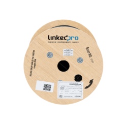LINKEDPRO LPFIG0/2KM Cable Fibra Óptica Drop / Monomodo G.657A2 / 1 Hilo / Forro LSZH 3 mm / Aéreo y Ducto / 2 km