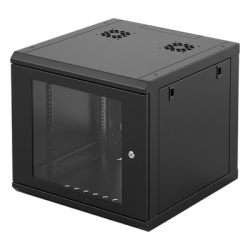 LINKEDPRO SR-19-06-GN3G Gabinete de Pared con Puerta de Cristal Templado 635mm de Profundidad 6U Rack de 19 in Acero Reforzado
